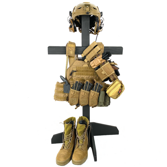 Warrior and Shield Tactical Gear Rack